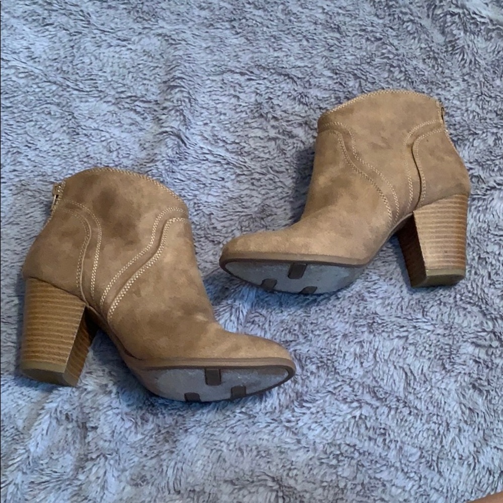 Tan Fergie Ankle Boots
